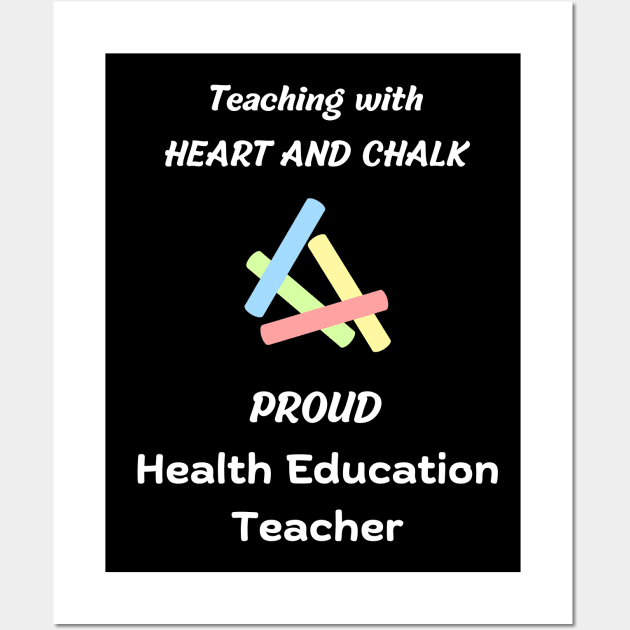 health education teacher design Wall Art by vaporgraphic